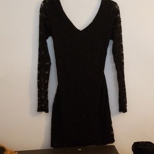 Lace open back dress